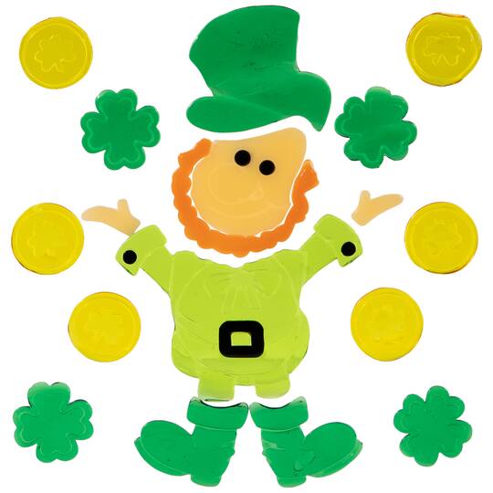 St. Patrick's Day Gel Window Clings Set